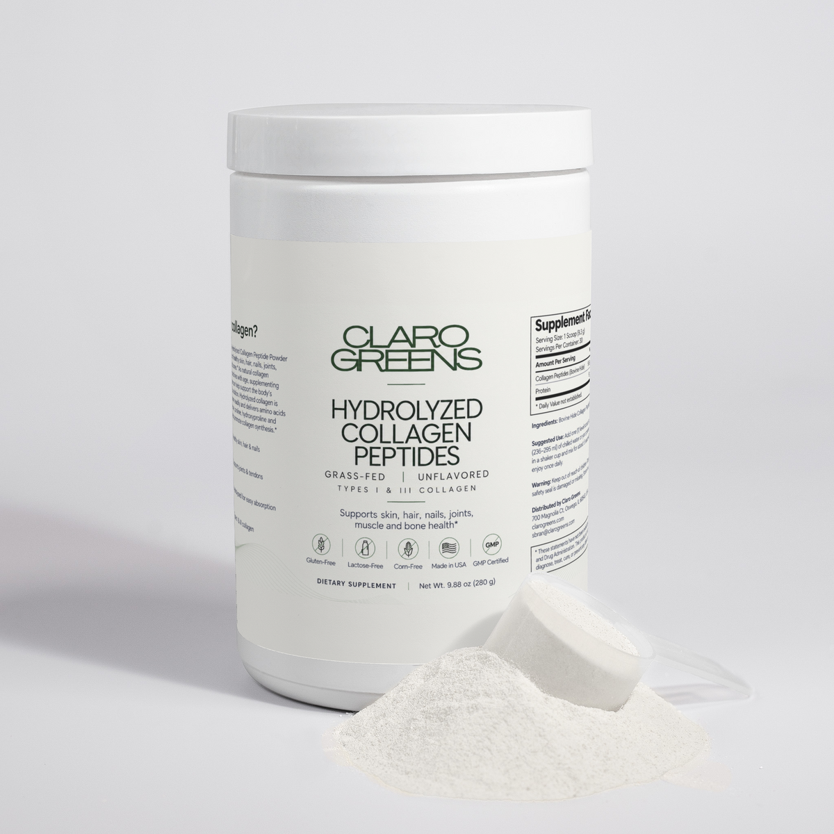 Grass-Fed Hydrolyzed Collagen Peptides-Monthly