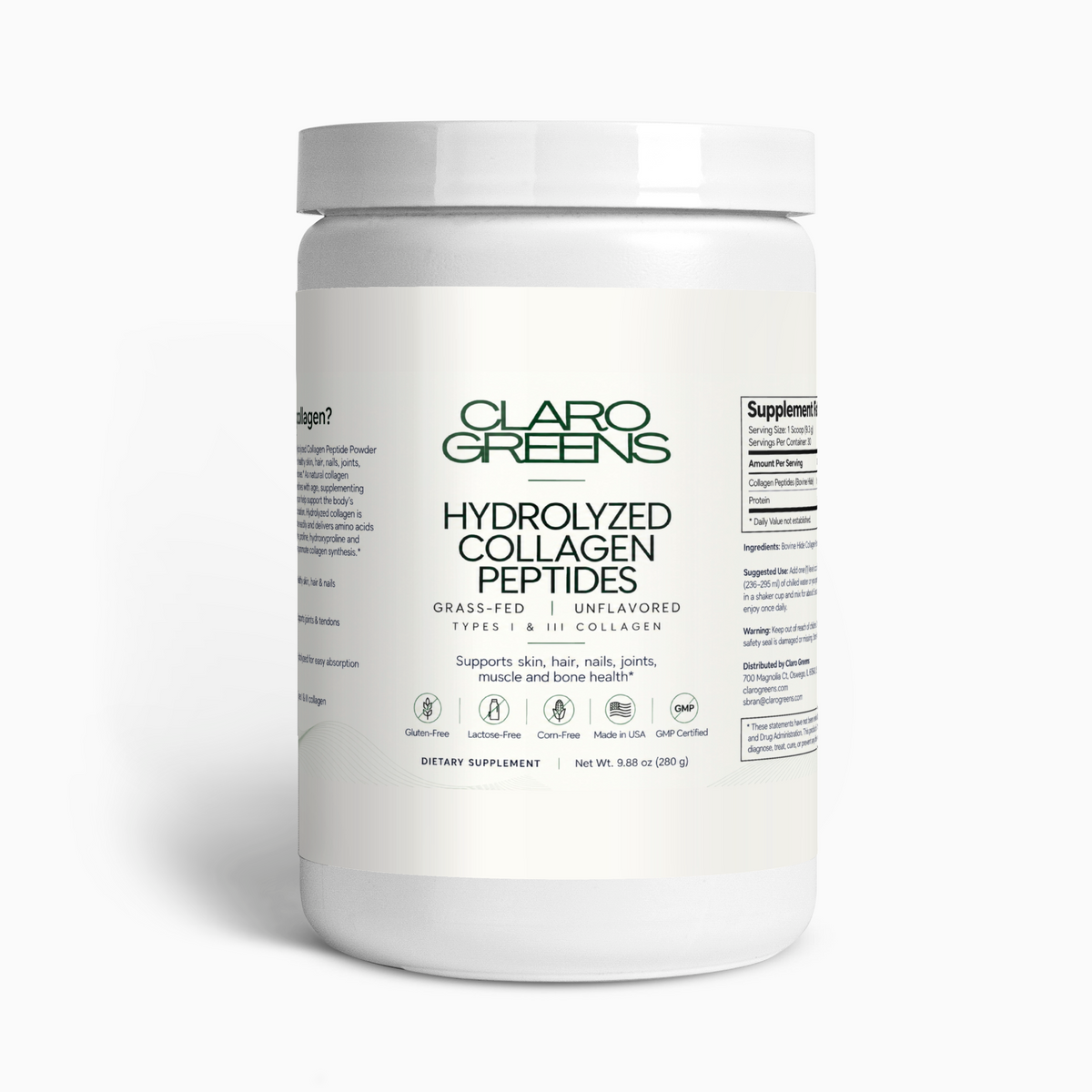 Grass-Fed Hydrolyzed Collagen Peptides