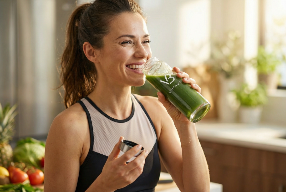 One scoop. 23 organic superfoods. No prep, no cleanup, no excuses.